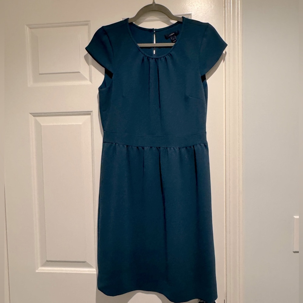 J.crew teal dress. Size 8.